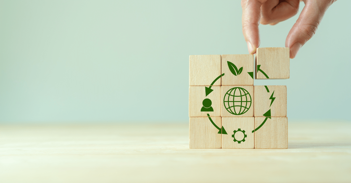 Circular economy concept