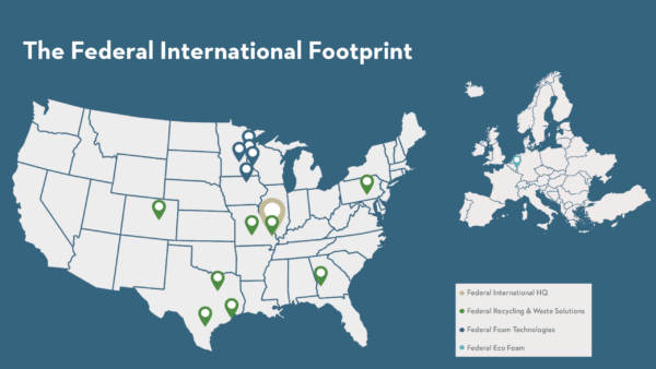 Federal International locations map