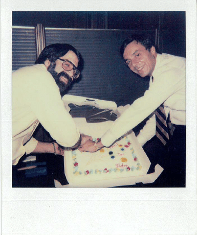 Mel and David celebrate company purchase